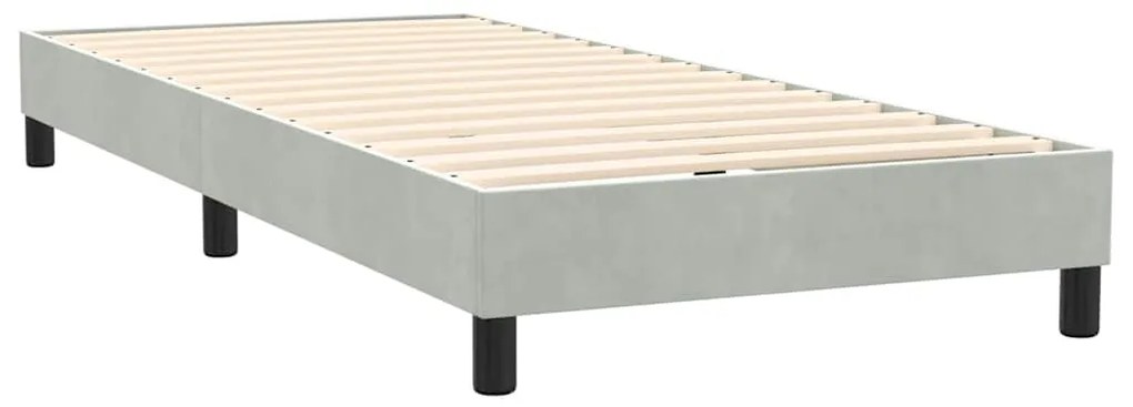 BOX SPRING ΚΡΕΒΑΤΙ ΜΕ ΣΤΡΩΜΑ ΑΝΟΙΧΤΟ ΓΚΡΙ 100X220 ΕΚ. ΒΕΛΟΥΔΙΝΟ 3316917