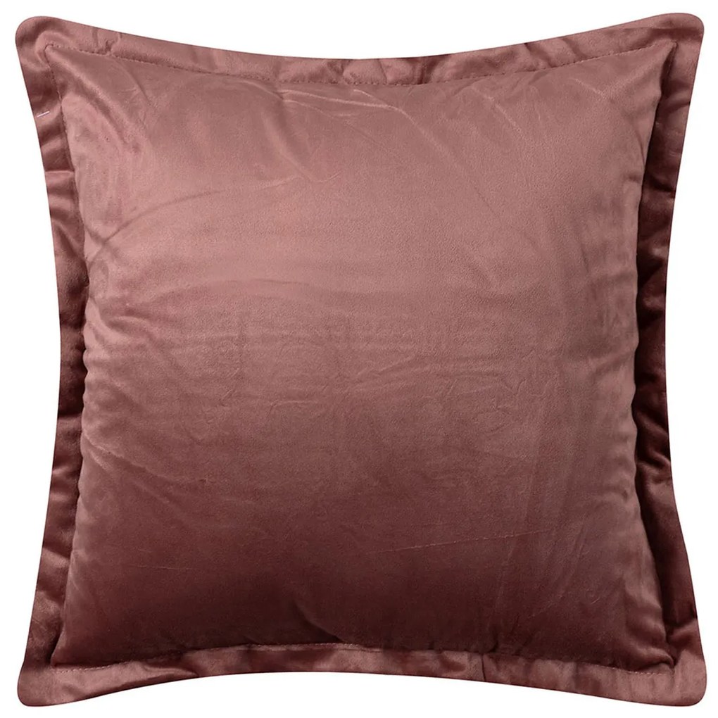 Βελουτέ Διακοσμητική Μαξιλαροθήκη (45x45) Silk Fashion A804 Σάπιο Μήλο