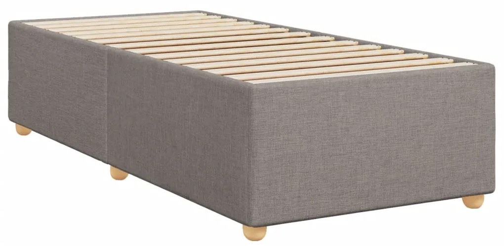 ΚΡΕΒΑΤΙ BOXSPRING ΜΕ ΣΤΡΩΜΑ TAUPE 90X200 ΕΚ. ΥΦΑΣΜΑΤΙΝΟ 3293460