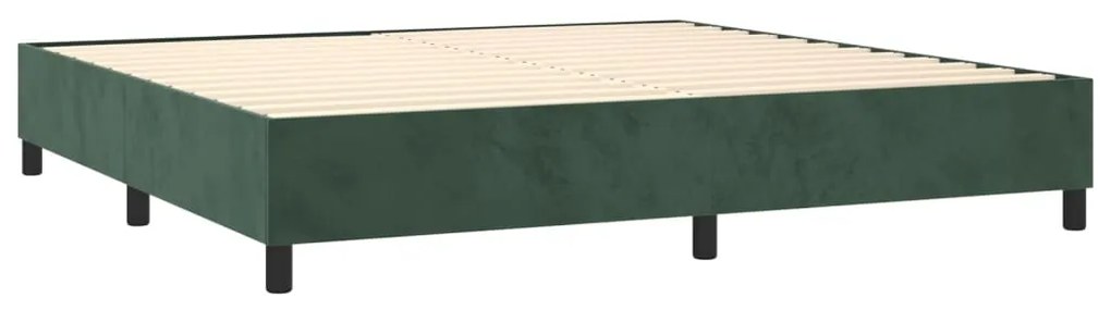 ΚΡΕΒΑΤΙ BOXSPRING ΜΕ ΣΤΡΩΜΑ ΣΚΟΥΡΟ ΠΡΑΣΙΝΟ 200X200ΕΚ. ΒΕΛΟΥΔΙΝΟ 3132642