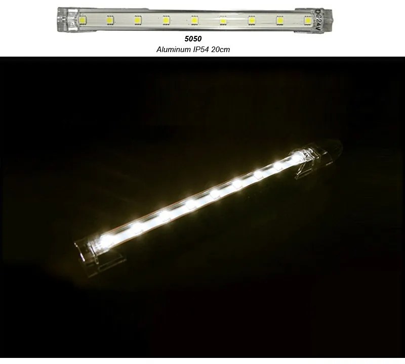 Adeleq Μπάρα Led Αλουμινίου 20Cm 24Vdc 3W 9Led 120ο Θερμό Ip54 30-3342000