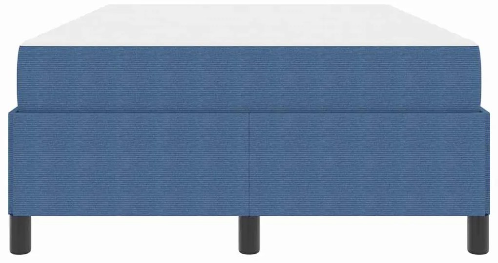 vidaXL Σκελετός Κρεβατιού με στρώμα Μπλε 120 x 190 cm ύφασμα