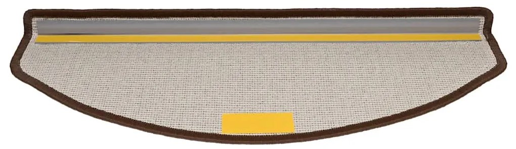 vidaXL Πατάκια Σκαλοπάτια 30 τεμ. 65x24x4 εκ. Καφέ Καφέ Ημίστρογγυλά Μεγάλα