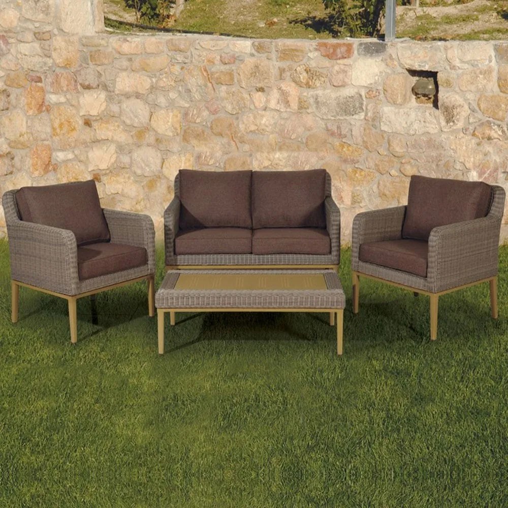 Σετ Σαλόνι 176206 Cappuccino Four Seater