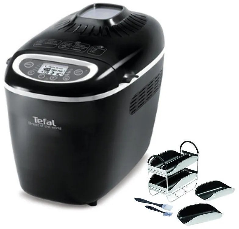 Tefal PF611838 Αρτοπαρασκευαστής 1600W Χωρητικότητας 1500gr με 19 Προγράμματα