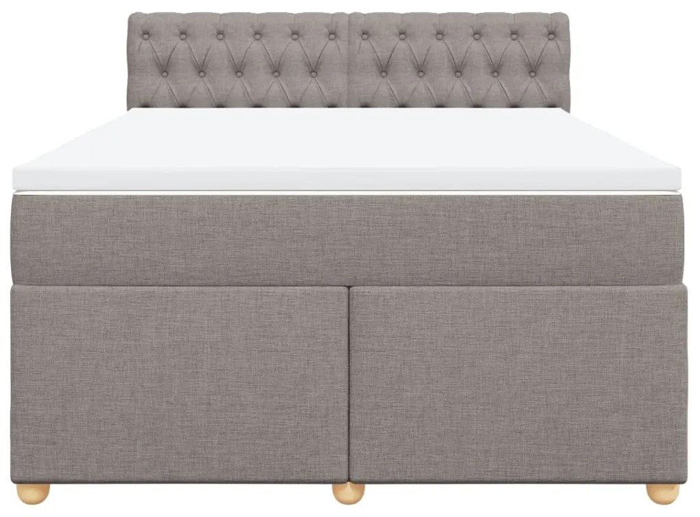 ΚΡΕΒΑΤΙ BOXSPRING ΜΕ ΣΤΡΩΜΑ TAUPE 140X190 ΕΚ. ΥΦΑΣΜΑΤΙΝΟ 3288986