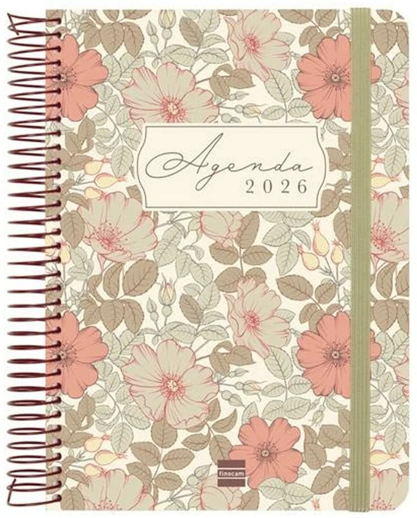 Ατζέντα Finocam CLOE A5 15,5 x 21,2 cm Καφέ 2026