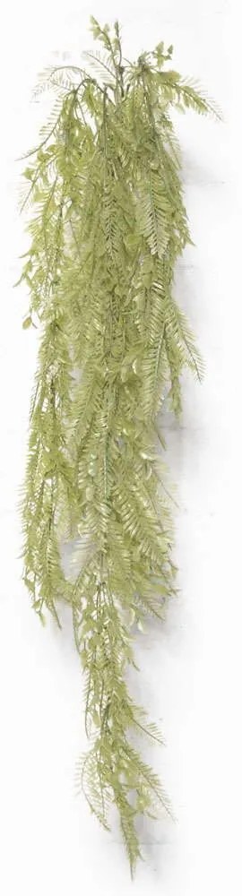 Τεχνητή Κρεμαστή Φτέρη Bracken Viridi 3391-7 110cm Green Supergreens Polyethylene,Fabric