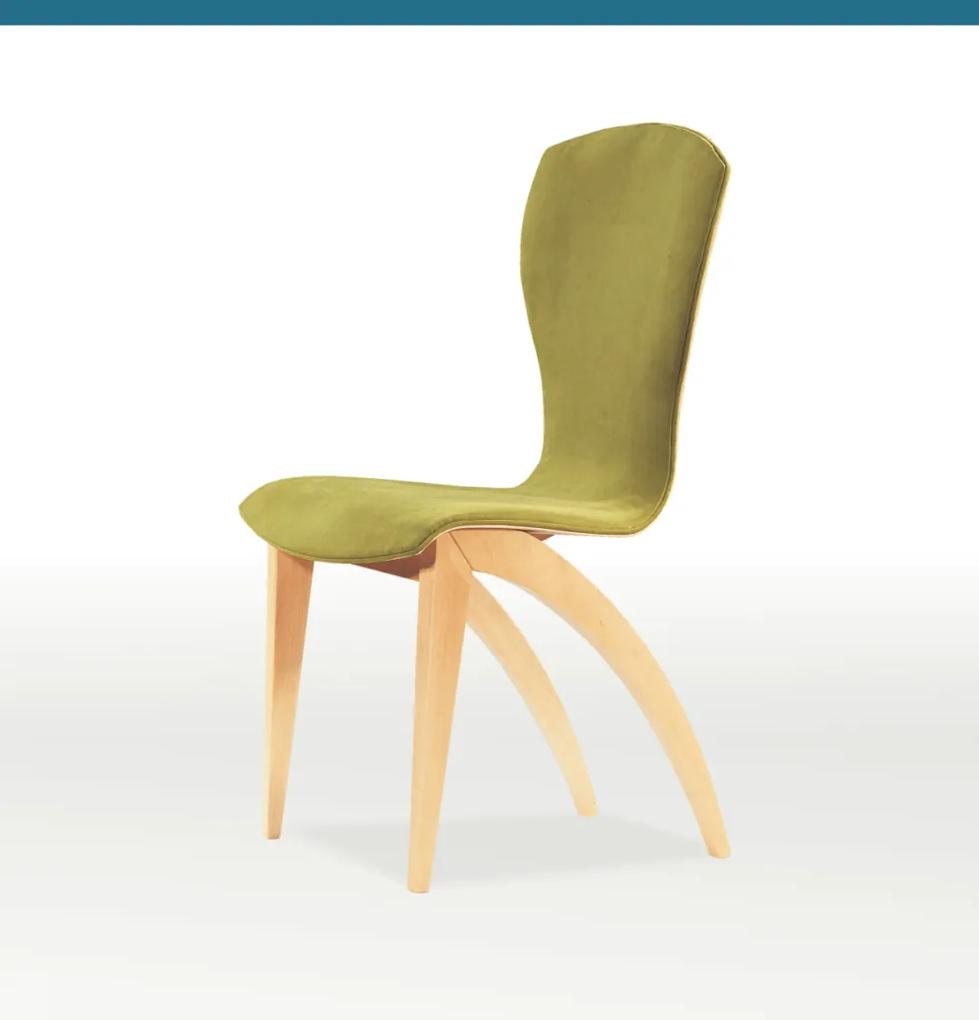 Ξύλινη-υφασμάτινη καρέκλα Parga μπεζ-λαδί 96x50x50x46cm, FAN1234