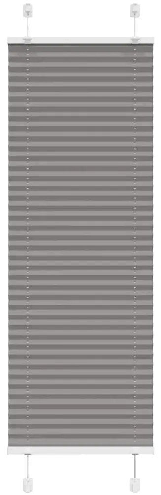 vidaXL Πλισέ περσίδα Ανθρακί 45x150 cm Πλάτος υφάσματος 44,4 cm