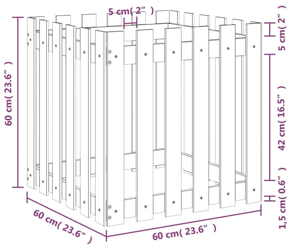 ΖΑΡΝΤΙΝΙΕΡΑ ΜΕ ΣΧΕΔΙΟ ΦΡΑΧΤΗ ΛΕΥΚΗ 60 X 60 X 60 ΕΚ. ΜΑΣΙΦ ΠΕΥΚΟ 832458