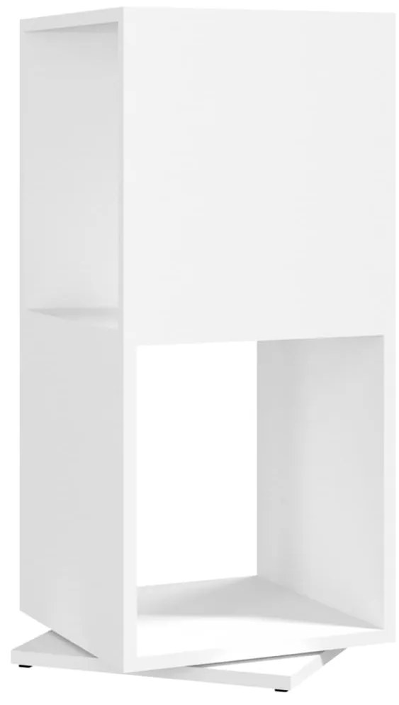 vidaXL Ντουλάπι Περιστρεφόμενο Λευκό 34,5x34,5x75,5 εκ. Επεξ. Ξύλο