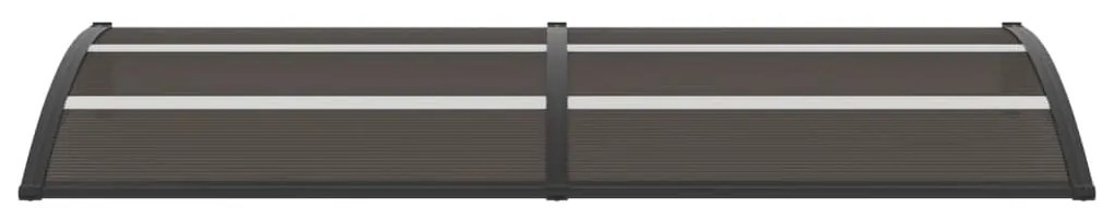 vidaXL Στέγαστρο Πόρτας Μαύρο 240 x 75 εκ. Πολυανθρακικό