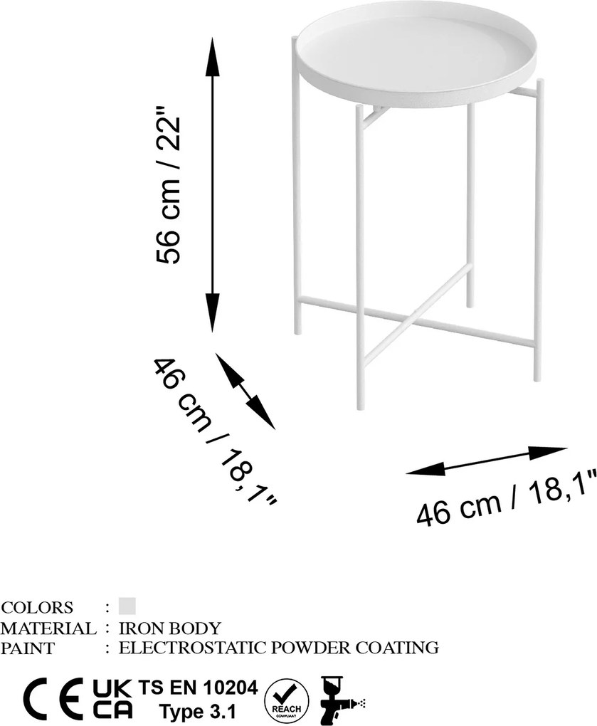 Coffee Table Shb-007-B White