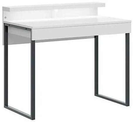 Τραπέζι γραφείου Boston 362, Με συρτάρια, Αριθμός συρταριών: 1, 85x100x57cm, 32 kg, Άσπρο | Epipla1.gr
