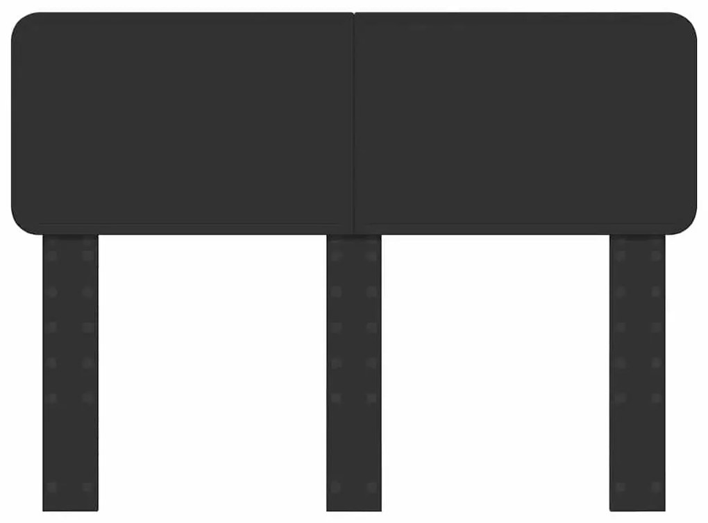 vidaXL Κεφαλάρι με κεφαλάρι Μαύρη Οξυά 135 cm Επεξεργασμένο ξύλο