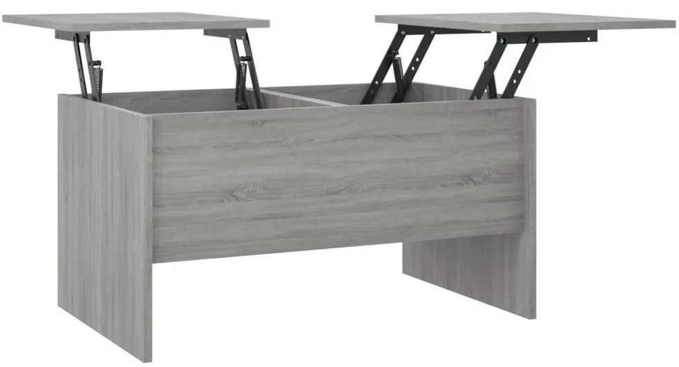 vidaXL Τραπεζάκι Σαλονιού Γκρι Sonoma80x50x42,5 εκ.Επεξεργασμένο Ξύλο