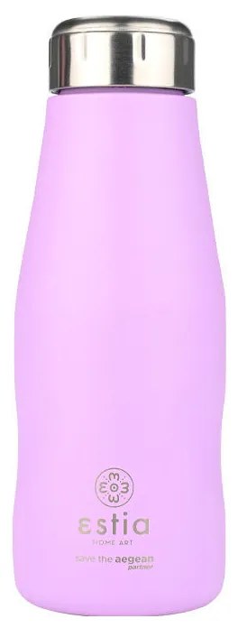 Estia 01-22358 Save the Aegean Θερμος Travel Flask 350ml, Lavender Purple