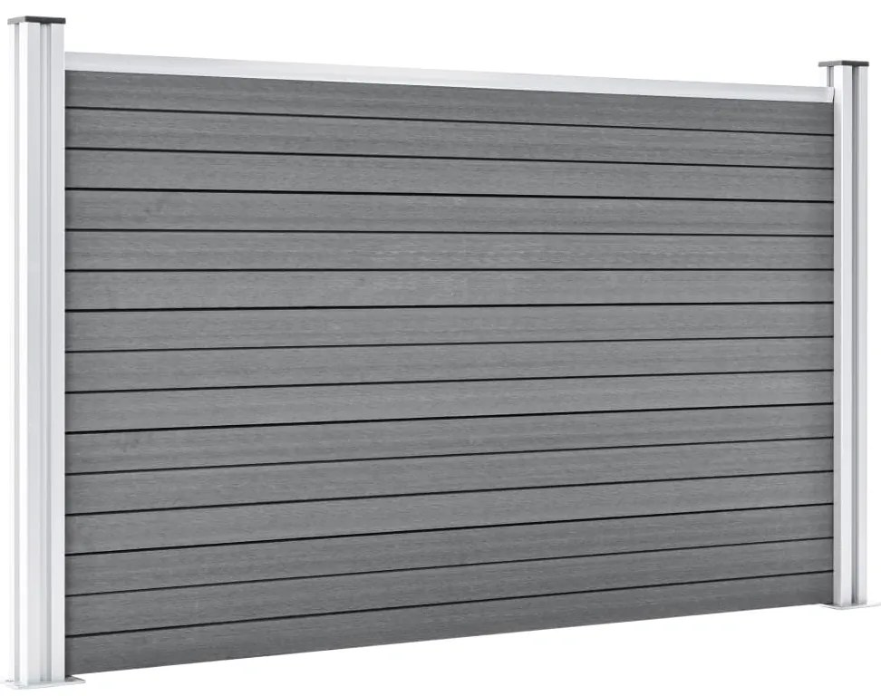 vidaXL Πάνελ Περίφραξης Γκρι 872 x 106 εκ. από WPC