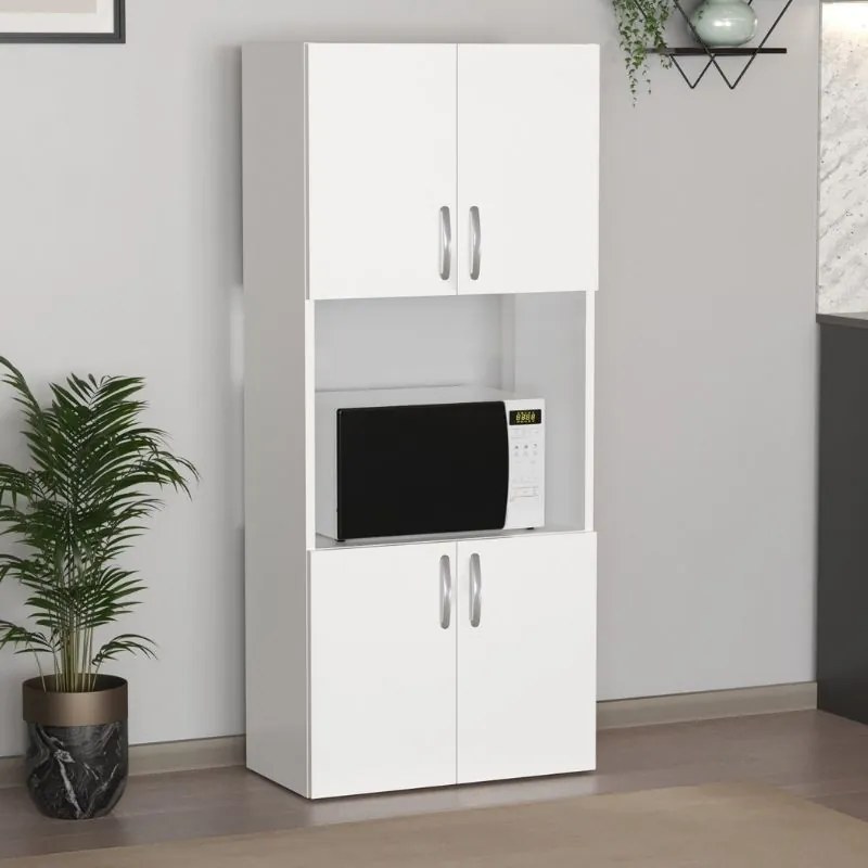 Ντουλάπα κουζίνας Armado Megapap χρώμα λευκό 60x32x140εκ.-GP041-0086,1
