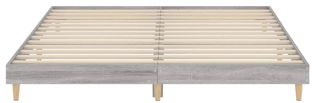 vidaXL Πλαίσιο Κρεβατιού Γκρι Sonoma 120x200 εκ. Επεξεργασμένο Ξύλο