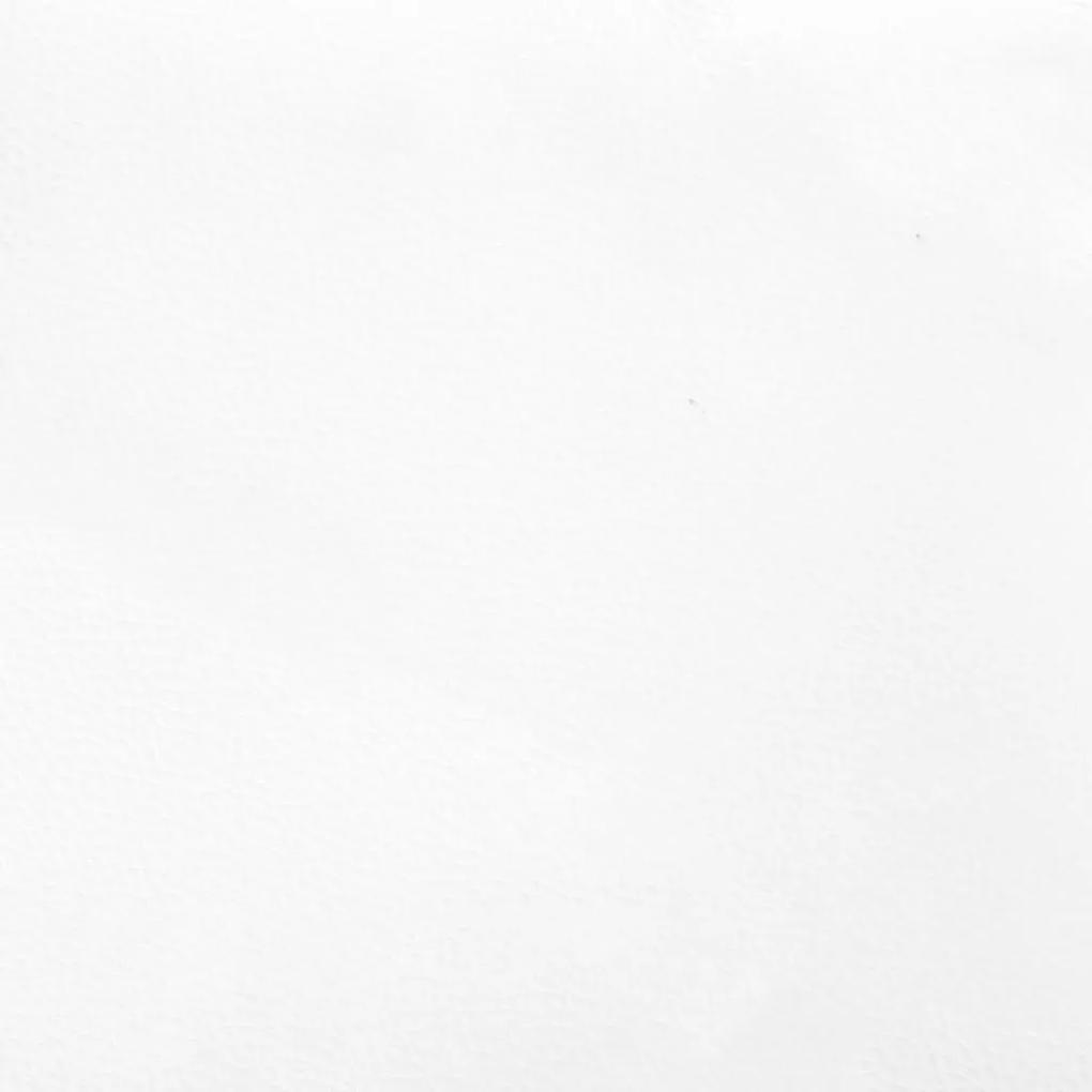 vidaXL Στρώμα με Pocket Springs Λευκό 180x200x20 εκ. Συνθετικό Δέρμα