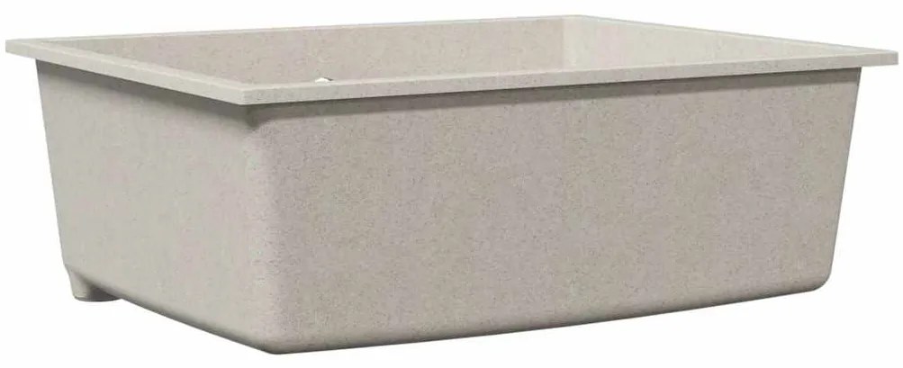 vidaXL Σιντρινο κουζίνας Μπεζ 54 x 44 x 20 εκ. Γρανίτης