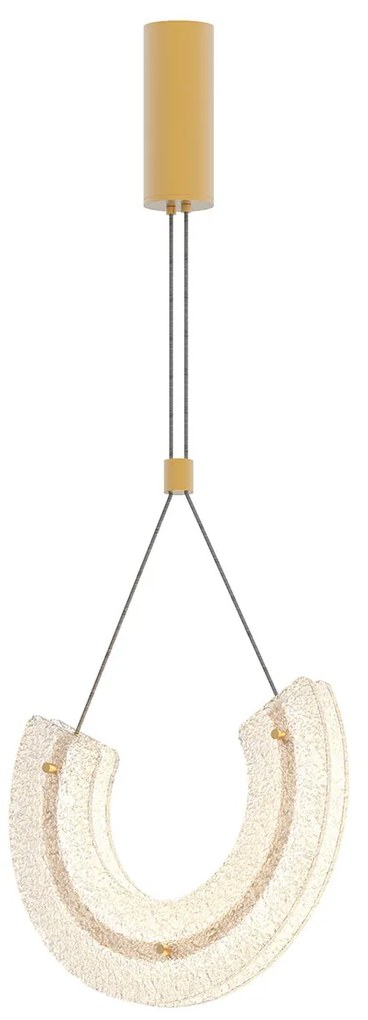 Φωτιστικό Οροφής Μονόφωτο LED Dimmable Zambelis 23030 Gold Matt