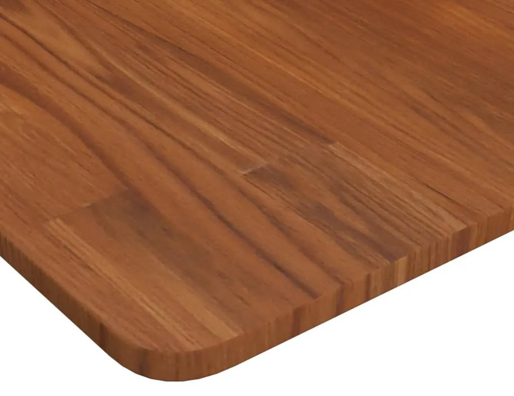 vidaXL Επιφάνεια Τραπεζιού Τετράγωνη Σκ. Καφέ 80x80x1,5 εκ. Ξύλο Δρυς