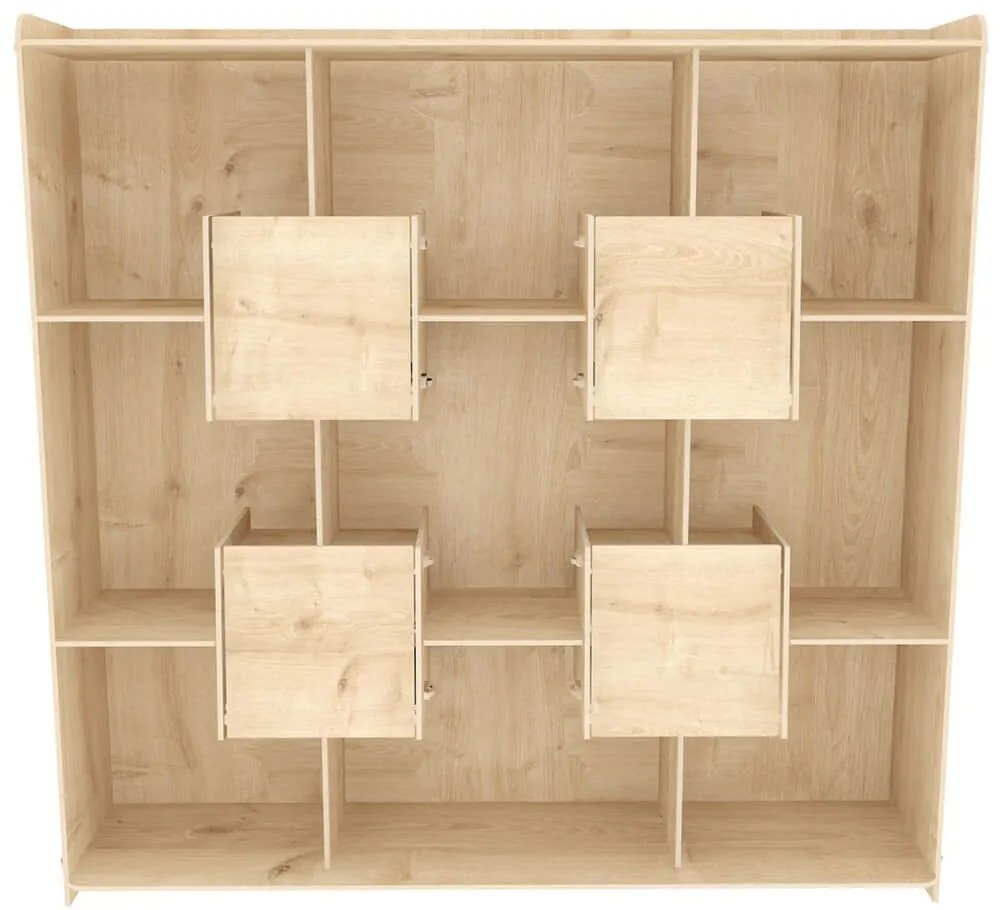 Βιβλιοθήκη Alimo 875ZNA4639 136,7x27,5x138cm Oak