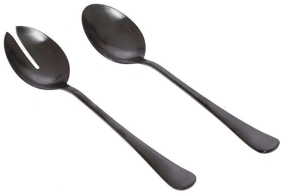 Κουτάλι Σερβιρίσματος Durable (Σετ 2Τμχ) 45.045.04 Black Cryspo Trio Stainless Steel