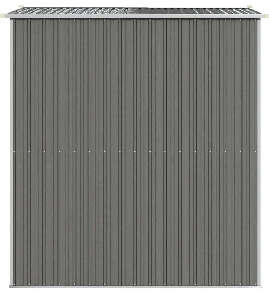 vidaXL Αποθήκη Κήπου Ανοιχτό γκρι 192x191x223 εκ. Γαλβανισμένο Ατσάλι