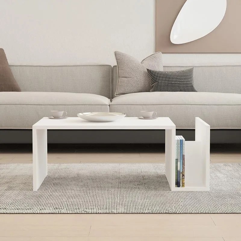 Τραπεζάκι σαλονιού Poko λευκό 86,8x50x32,4 εκ. 86.8x50x32.4 εκ.