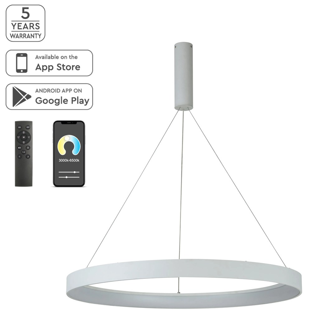 SE LED SMART 80 AMAYA PENDANT WHITE Δ5
