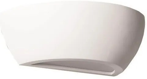 Απλίκα Τοίχου 1XE14 31X15X11 Γύψος Οβάλ 147-53307 Λευκό Eurolamp-147-53307-Λευκό 147-53307