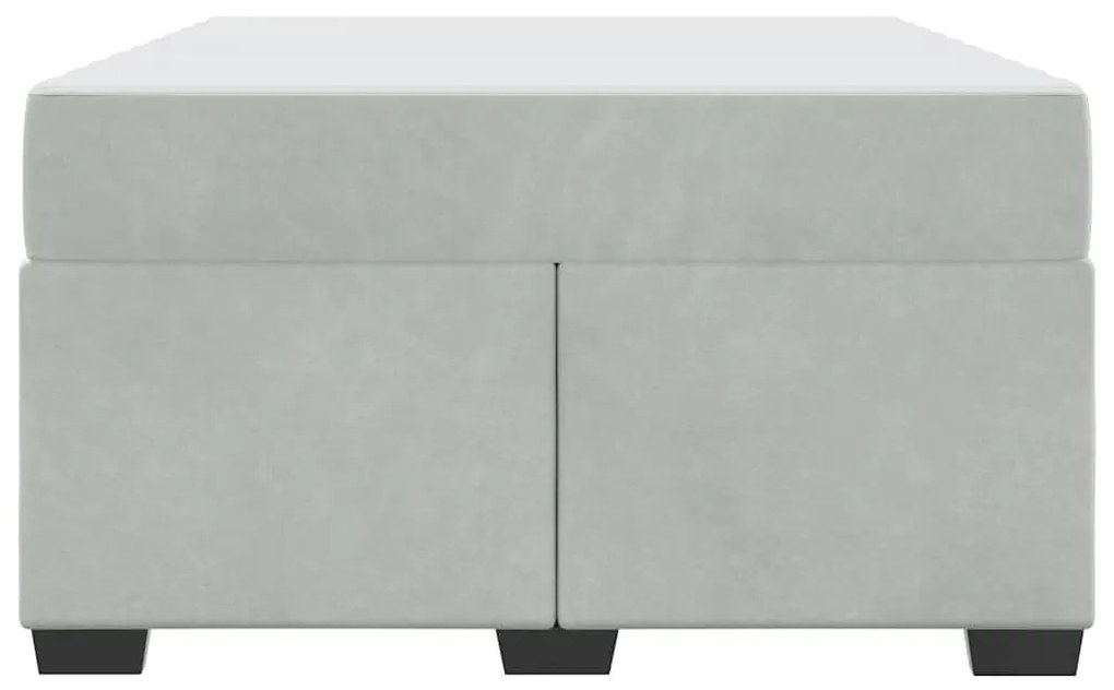 vidaXL Σκελετός Κρεβατιού με στρώμα Ανοιχτό γκρι 120 x 190 cm ύφασμα