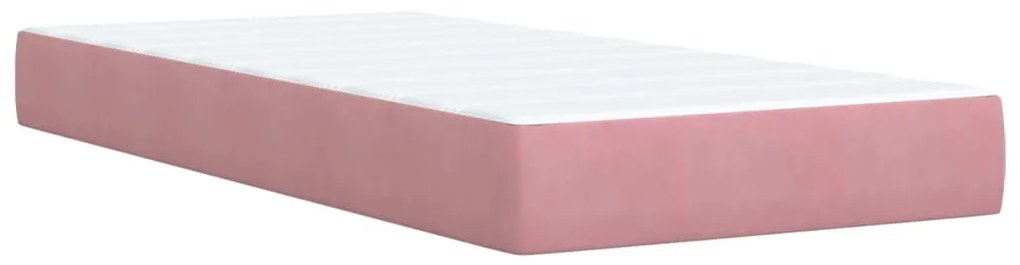 ΚΡΕΒΑΤΙ BOXSPRING ΜΕ ΣΤΡΩΜΑ ΡΟΖ 100X200 ΕΚ. ΒΕΛΟΥΔΙΝΟ 3286245