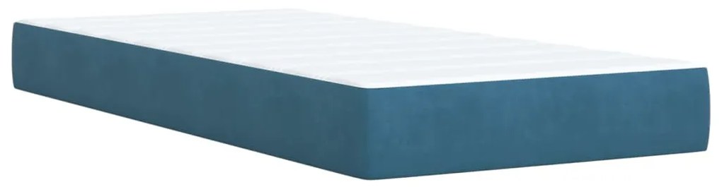 ΚΡΕΒΑΤΙ BOXSPRING ΜΕ ΣΤΡΩΜΑ ΣΚΟΥΡΟ ΜΠΛΕ 100X200 ΕΚ. ΒΕΛΟΥΔΙΝΟ 3292260