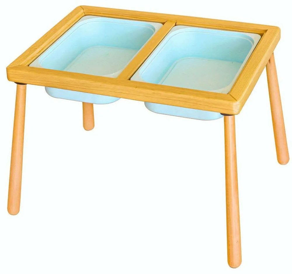 Τραπέζι Παιδικό 109TRS1165 74x53x52cm Natural-Blue