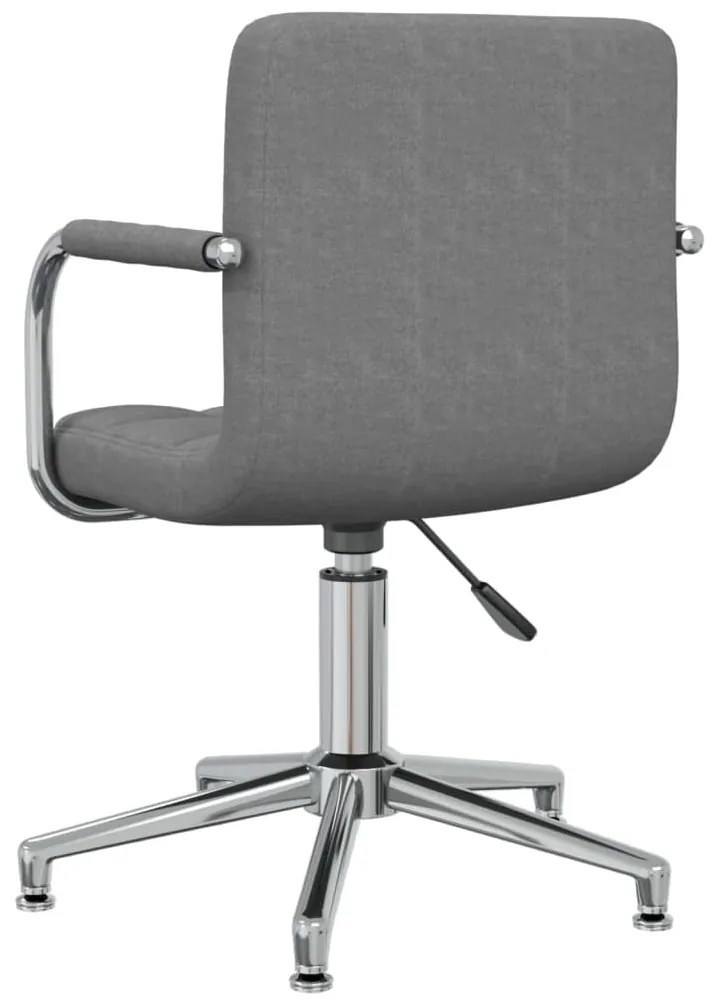 vidaXL Καρέκλα Γραφείου Περιστρεφόμενη Ανοιχτό Γκρι Υφασμάτινη