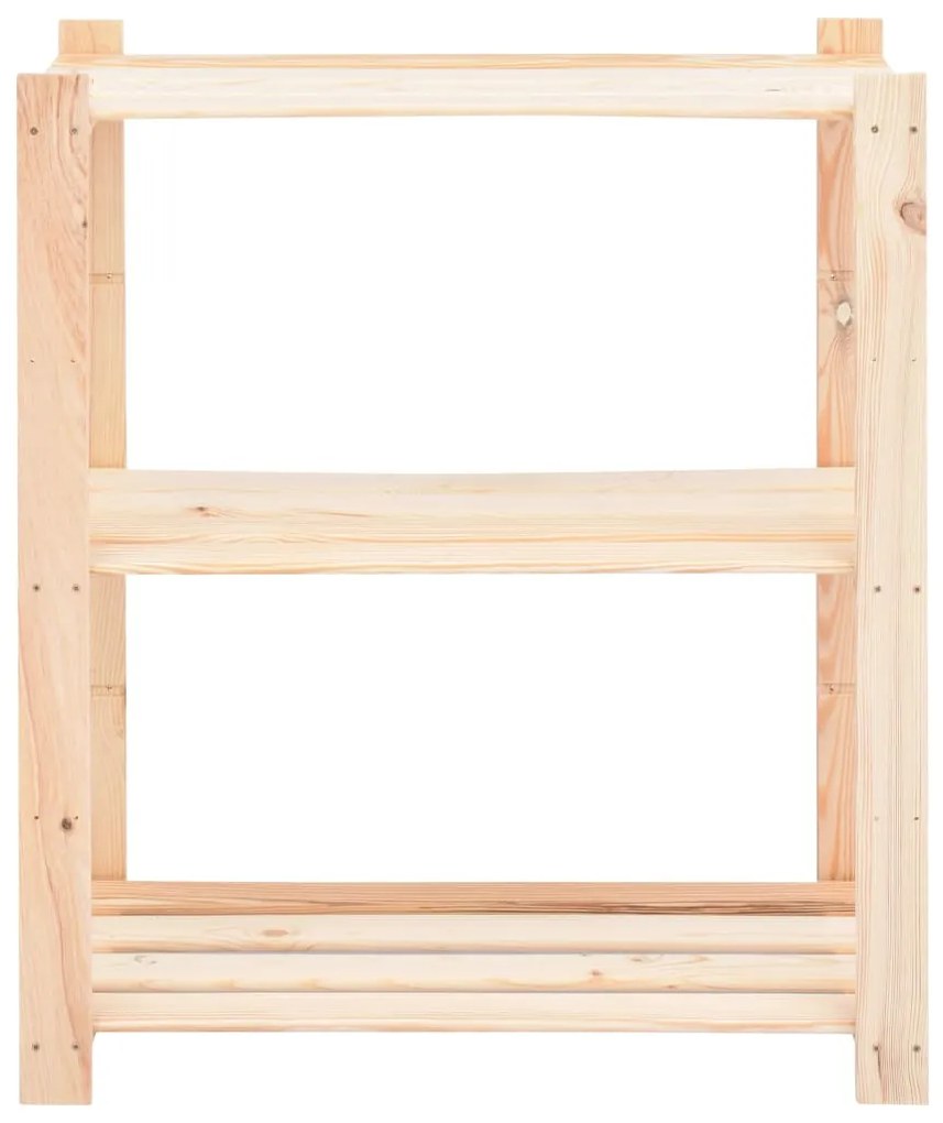 vidaXL Ραφιέρες 3 Επιπέδων 3 τεμ 150 κ. 80x38x90 εκ. Μασίφ Ξύλο Πεύκου
