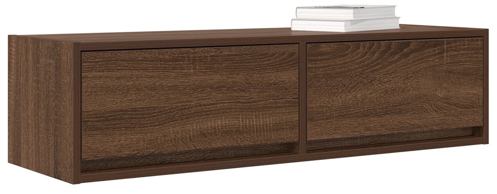 vidaXL Κάμπινγκ TV Καφέ Δρυς 100x31x25,5 εκ Επεξεργασμένο Ξύλο