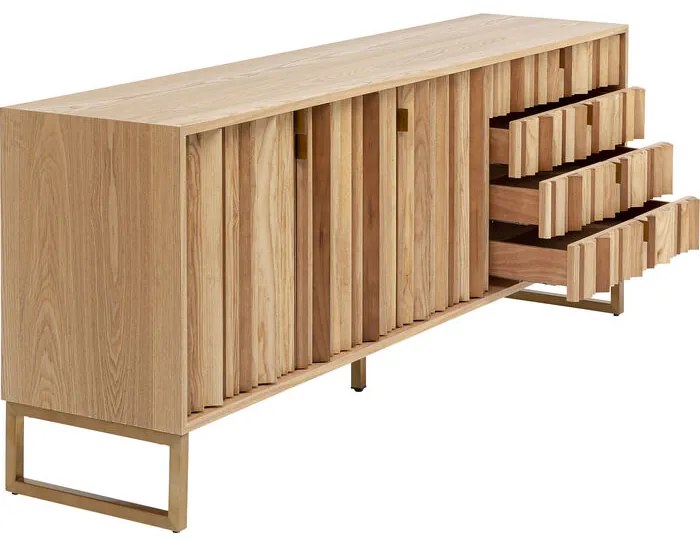 Μπουφές Concertina Nature 186x40x74εκ. - Καφέ