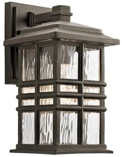 Φανάρι  Απλίκα Φωτιστικό Τοίχου 1xE27 IP44  30cm  Beacon Square Elstead Lighting-KL-BEACON-SQUARE-S-OZ-Μπρονζέ KL-BEACON-SQUARE-S-OZ