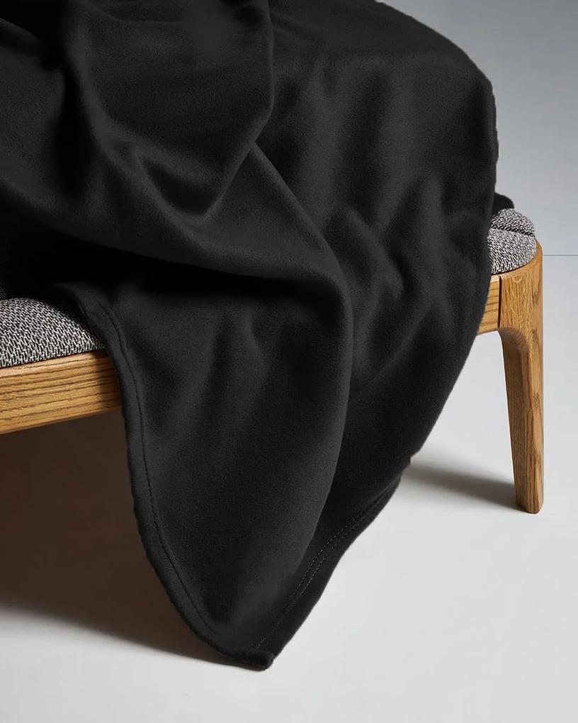 Κουβέρτα Polar Fleece Eazy Μονή | 160x240cm Μαύρο