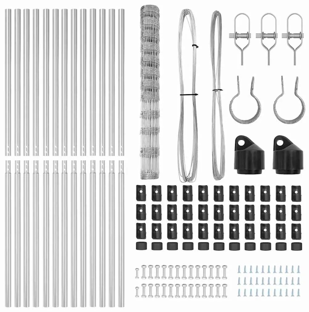 vidaXL Στύλος Περιφράξεων Γαλβανισμένο 25 x 1,4 μ Ατσάλι