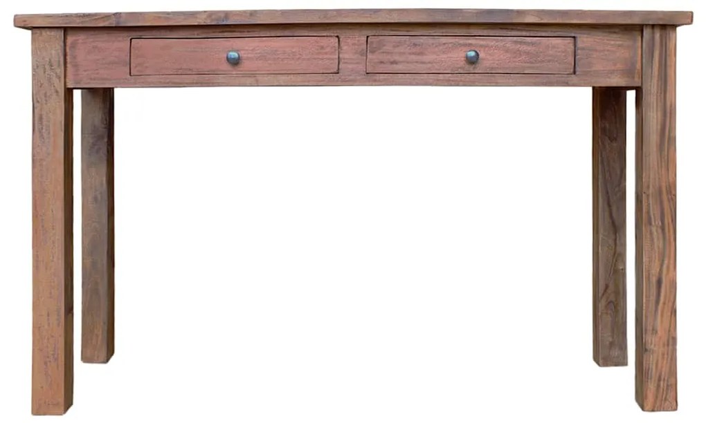 vidaXL Τραπέζι Κονσόλα 123x42x75 εκ. από Μασίφ Ξύλο Μαόνι