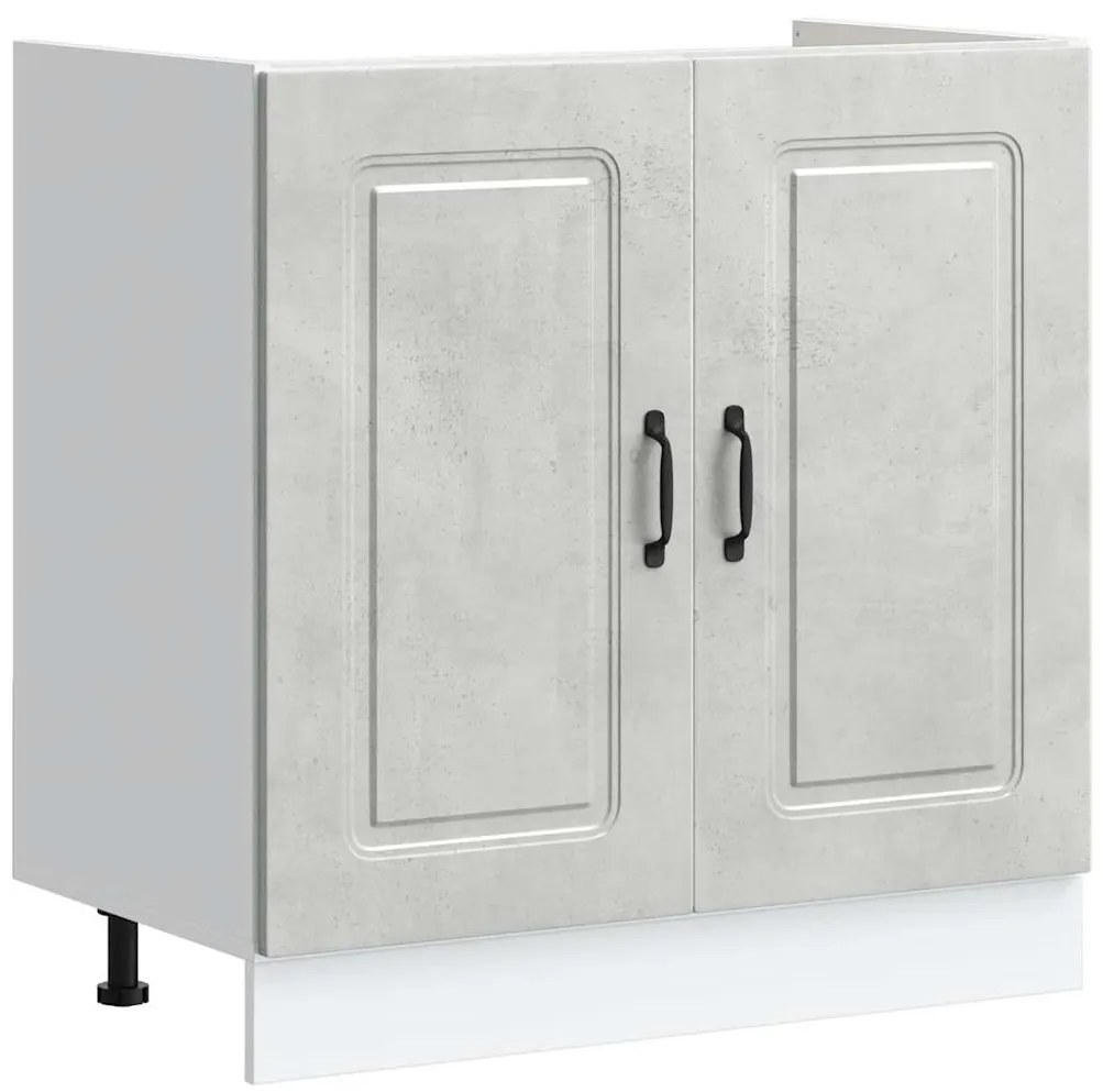 vidaXL Ντουλάπι βάσης νεροχύτη Kalmar Γκρι Sonoma 80x46x81,5 εκ.