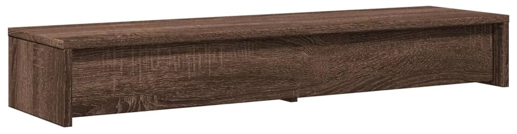 vidaXL Βάση Οθόνης με Συρτάρια Καφέ Δρυς 100x27x15 εκ. Επεξεργ. Ξύλο