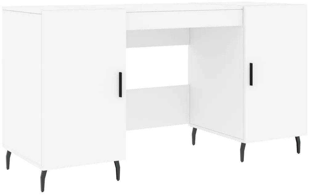 vidaXL Γραφείο Λευκό 140 x 50 x 75 εκ. από Επεξεργασμένο Ξύλο